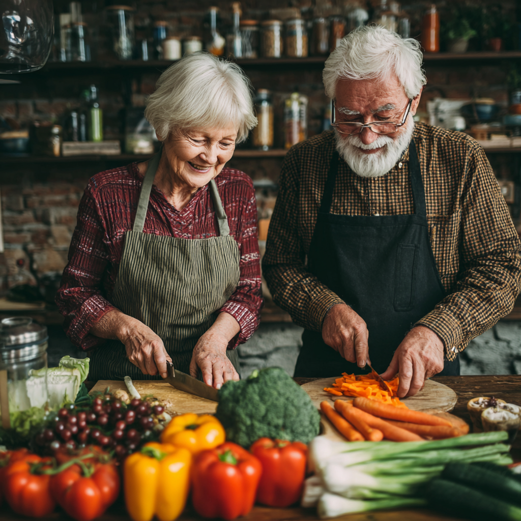 Happy Ukrainian family enjoying a healthy meal together, smiling and sharing nutritious food at a bright dining table